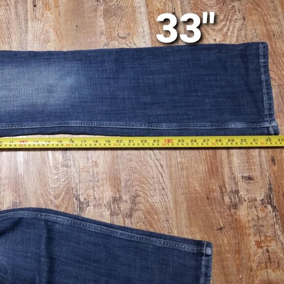 Wrangler Jeans Blue Denim Western Size 9, Boot cut 34 leg - Picture 3 of 7